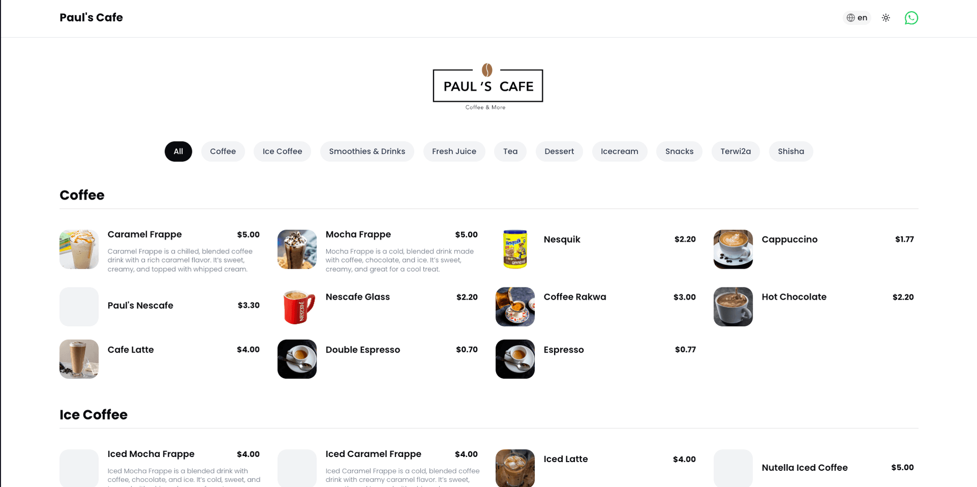 Pauls Cafe
